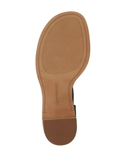 Lucky Brand Black Shivona Ankle Strap Sandal