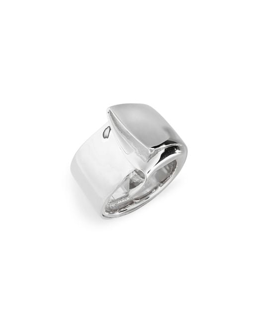 Completedworks Gray Draped Fold Ring