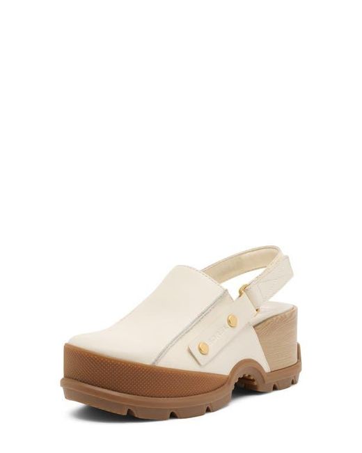 Sorel White Roam'N Rbr Clog