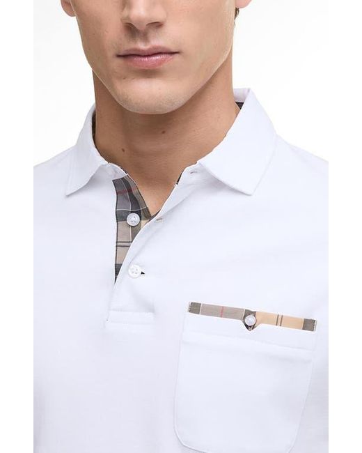 Barbour White Corpatch Polo for men