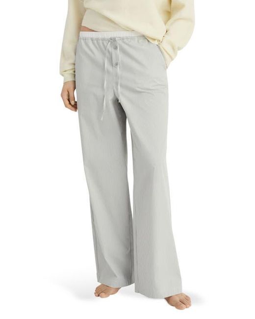 Mango Gray Stripe Pajama Pants