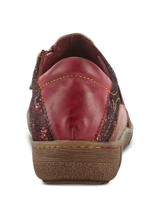 Spring Step Red Lata Flat