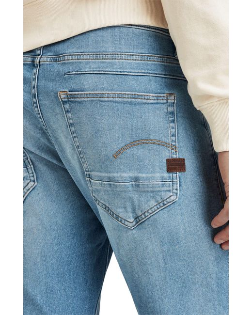 G-Star RAW Blue D-staq Slim Fit Jeans for men