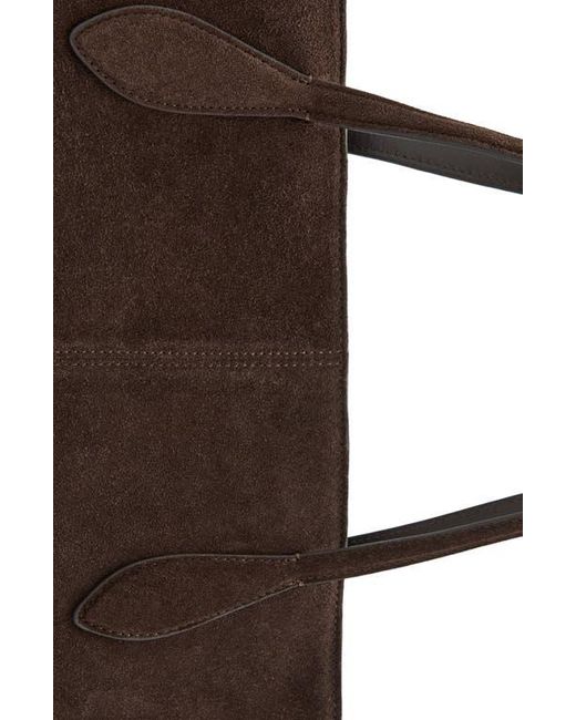 Mango Brown Suede Shopper Bag