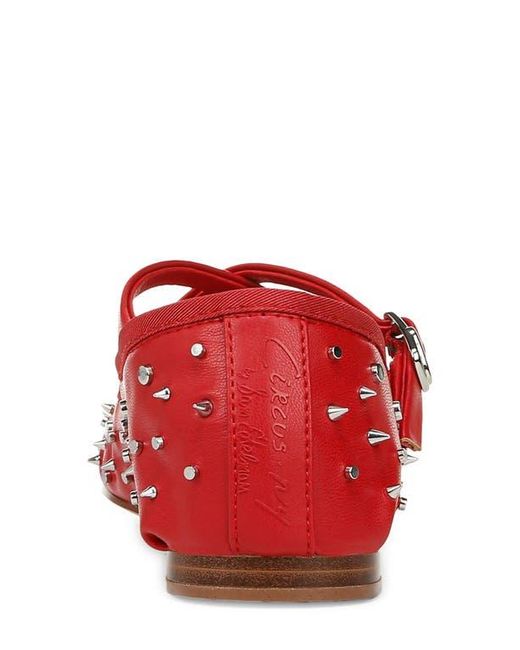 Circus by Sam Edelman Red Zuri Stud Mary Jane Flat