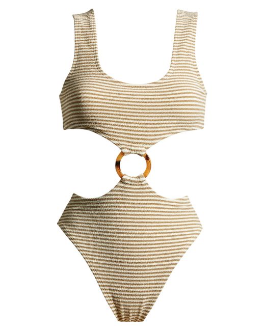 Montce Natural Cutout One-piece Swimsuit At Nordstrom