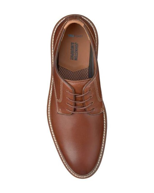 Johnston & Murphy Brown Upton Plain Toe Derby for men