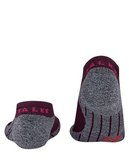 Falke Purple Ru3 Comfort Invisible Running Socks