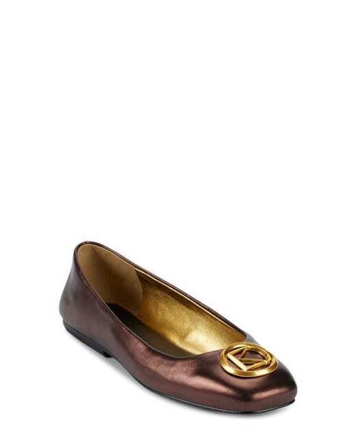 Donna Karan Metallic Kylee Ballet Flat