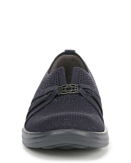 Bzees Blue Niche Knit Slip-On Sneaker