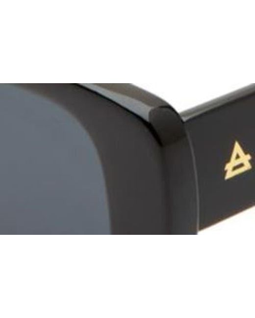 Aire Black Ceres 51Mm Rectangular Sunglasses