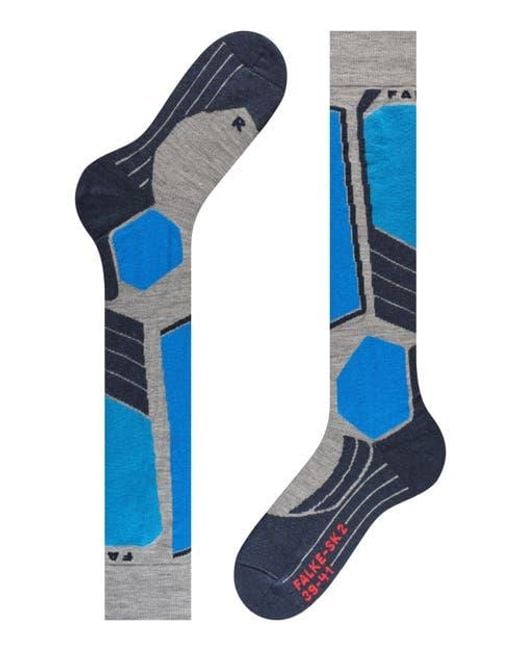 Falke Blue Sk2 Intermediate Ski Socks for men