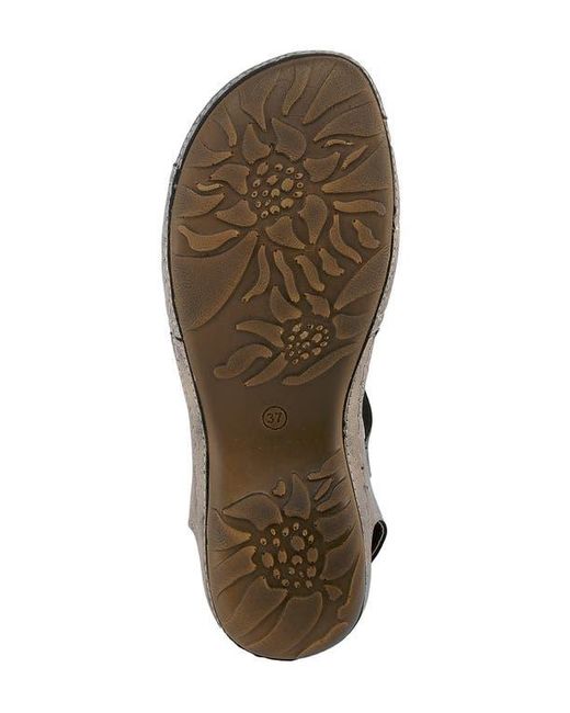 Flexus by Spring Step Brown Adede Cage Sandal