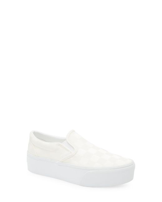 Vans White Classic Slip-On Stackform Sneaker