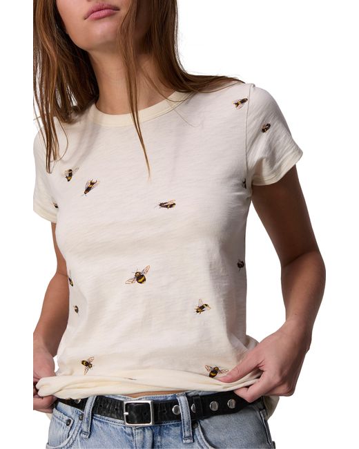 Rag & Bone Gray Allover Bumblebee T-shirt