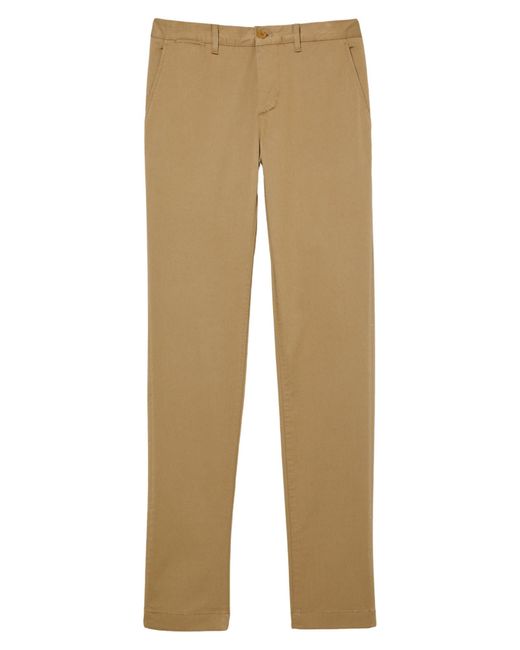 Lacoste Natural Slim Fit Stretch Cotton Chinos for men