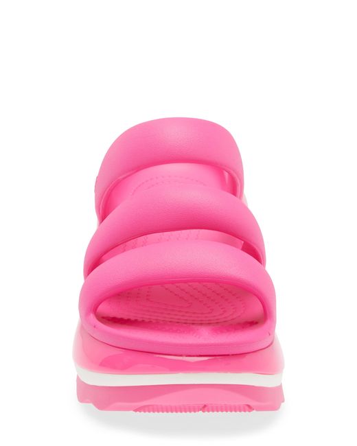 CROCSTM Pink Mega Crush Platform Wedge Sandal