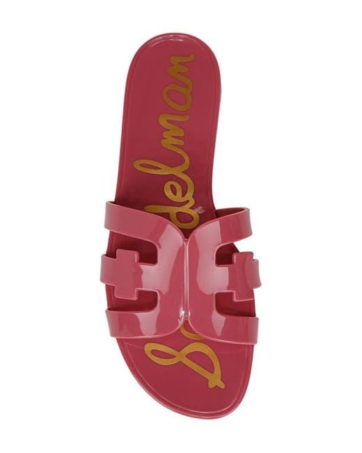 Sam Edelman Pink Bay Jelly Slide Sandal