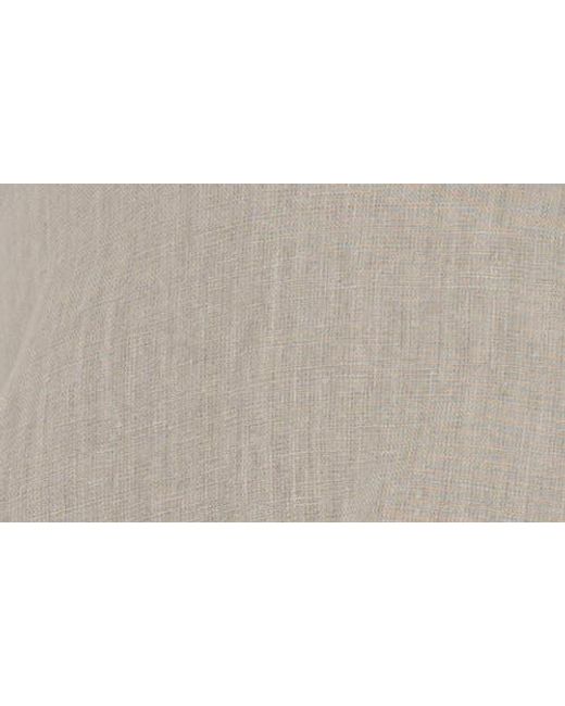 Kut From The Kloth Gray Rebel Knot Front Linen Blend Top
