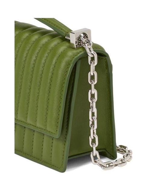 Kate Spade Green Mini Deco Quilted Leather Convertible Crossbody Bag