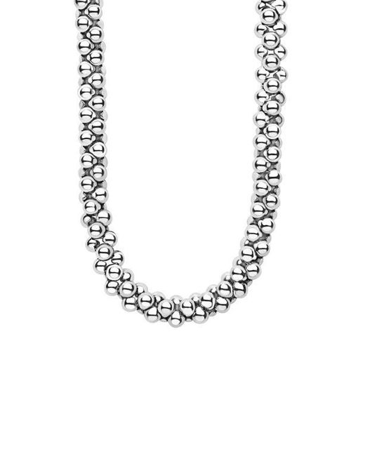 Lagos Metallic Caviar Bubbly Beaded Necklace