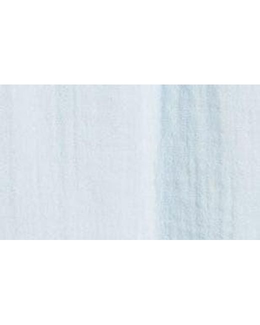 Caslon Blue Caslon(r) Flounce Sleeve Cotton Gauze Top