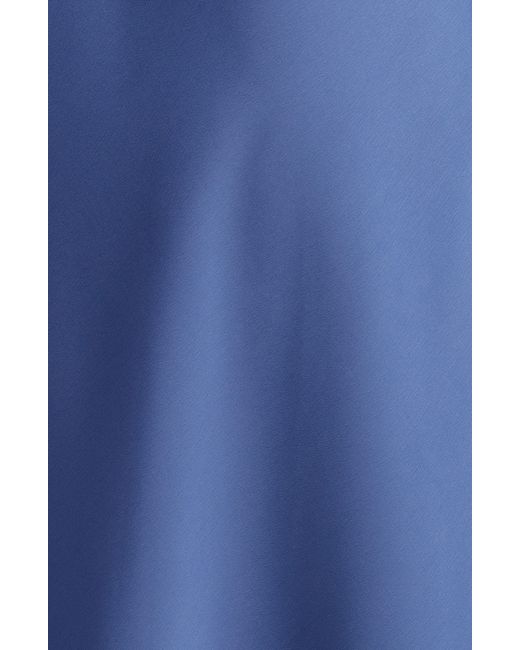 Anne Klein Blue Bias Cut Matte Satin Skirt