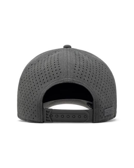 Melin Black Hydro Compass Snapback Cap for men