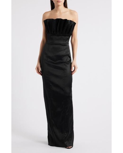 SAU LEE Noah Gown in Black