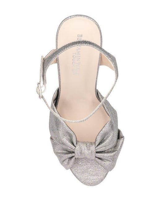 Touch Ups Gray Sailor Ankle Strap Platform Sandal