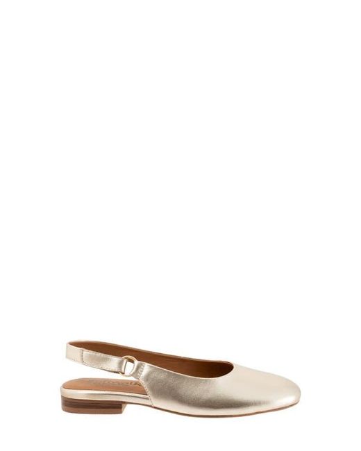 Softwalk® White Katy Slingback Flat
