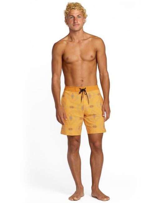 Billabong Yellow Good Times Lo Tide Board Shorts for men