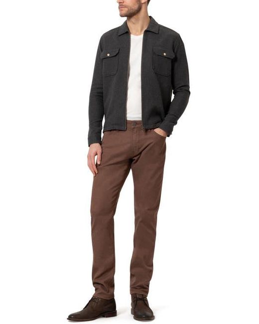 34 Heritage Brown Courage Coolmax Stretch Straight Leg Five Pocket Pants for men