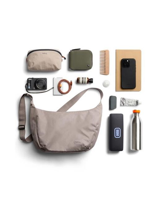 Bellroy Gray Laneway Crescent Crossbody Bag