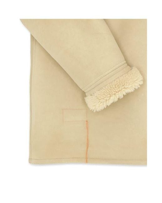 Fortela Natural Shearling Double Breasted Jacket for men