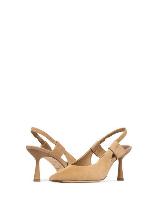 Donald J Pliner Natural Pointed Toe Slingback Pump