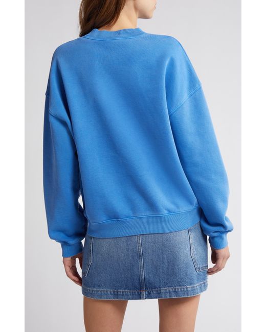 FRAME Blue Los Angeles Cotton Blend Sweatshirt