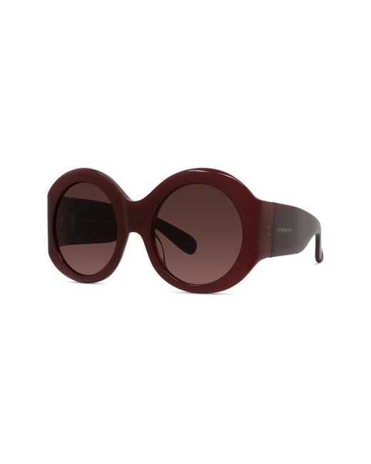 Givenchy Brown Cocoon 56Mm Round Sunglasses