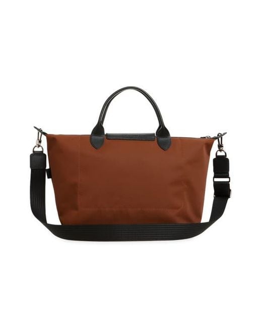 Longchamp Brown Large Le Pliage Energy Recycled Canvas Hobo Bag