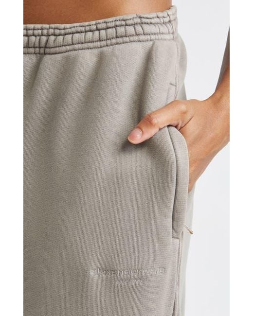 Alexander Wang Gray Articulated Leg Loose Fit Sweatpants