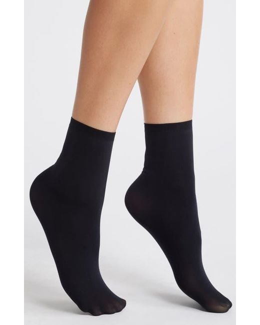 Oroblu Black Crew Socks