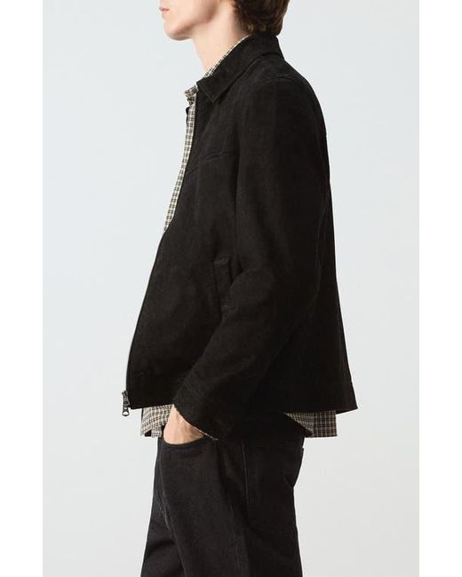 Mango Black Suede Jacket for men
