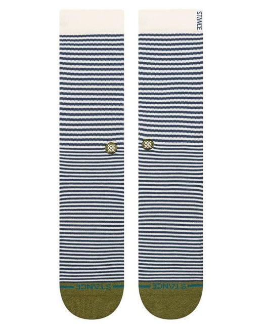Stance Blue Mini Bar Crew Socks for men