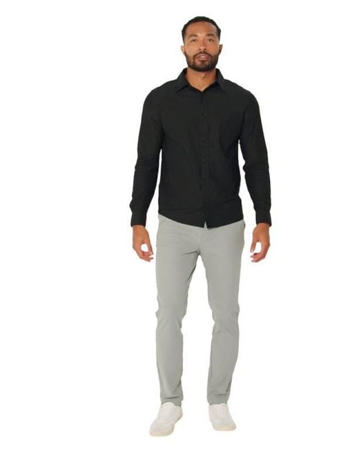 Fabletics Black The Don Long Sleeve Button Up for men