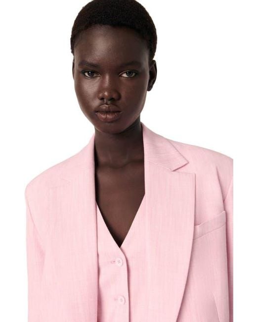 Maje Pink Suit Vest