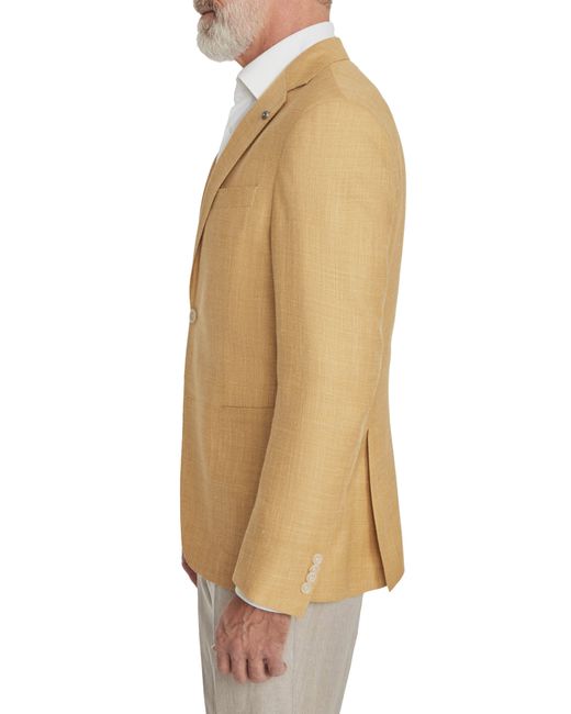 Jack Victor Natural Madison Slub Wool & Silk Blend Sport Coat for men