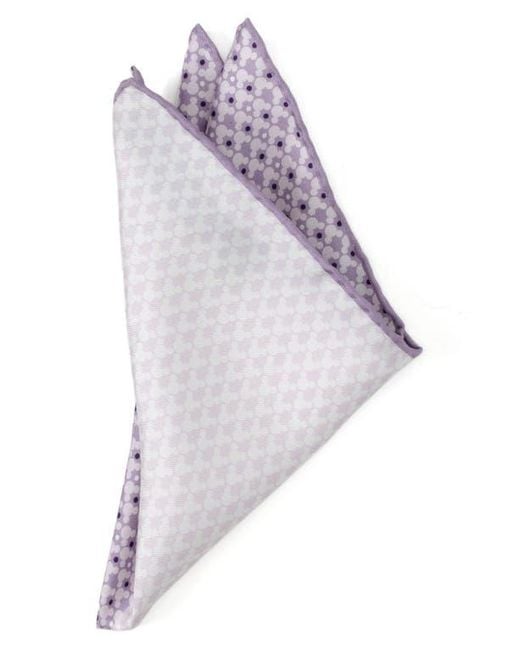 Cufflinks Inc. Purple X Disney Mickey Dot Silk Pocket Square for men