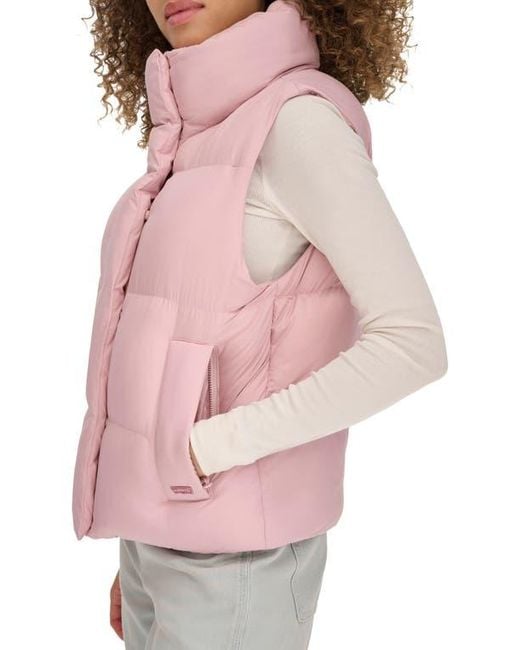 Levi's Pink Cloud Puff Puffer Vest
