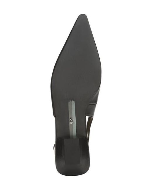 Sam Edelman Black Netty Slingback Pointed Toe Flat