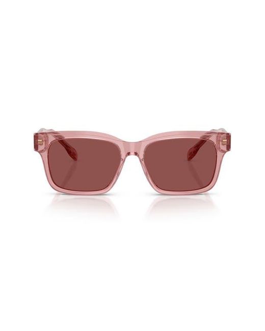 Tory Burch Pink 55Mm Rectangular Sunglasses